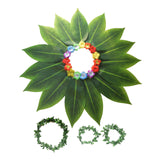 Maxbell Grass Skirt Hawaiian Flower Leaf Skirt for Beach Masquerade Celebration 15 Leaf Skirt