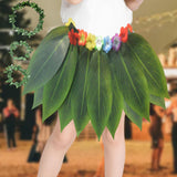 Maxbell Grass Skirt Hawaiian Flower Leaf Skirt for Beach Masquerade Celebration 15 Leaf Skirt