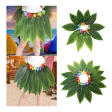 Maxbell Grass Skirt Hawaiian Leaf Skirt for Masquerade Stage Performance Celebration 10 Leaf Skirt