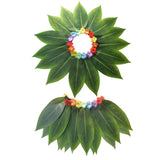 Maxbell Grass Skirt Hawaiian Leaf Skirt for Masquerade Stage Performance Celebration 15 Leaf Skirt
