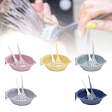 Maxbell Hair Coloring Tool Dye Brush Hair Dye Brush and Bowl Set for DIY Hair Dyeing Pink