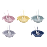 Maxbell Hair Coloring Tool Dye Brush Hair Dye Brush and Bowl Set for DIY Hair Dyeing Pink