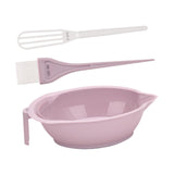 Maxbell Hair Coloring Tool Dye Brush Hair Dye Brush and Bowl Set for DIY Hair Dyeing Pink