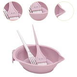 Maxbell Hair Coloring Tool Dye Brush Hair Dye Brush and Bowl Set for DIY Hair Dyeing Pink