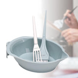 Maxbell Hair Coloring Tool Dye Brush Hair Dye Brush and Bowl Set for DIY Hair Dyeing Green