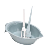Maxbell Hair Coloring Tool Dye Brush Hair Dye Brush and Bowl Set for DIY Hair Dyeing Green