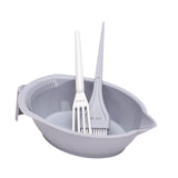 Maxbell Hair Coloring Tool Dye Brush Hair Dye Brush and Bowl Set for DIY Hair Dyeing Grey