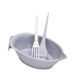 Maxbell Hair Coloring Tool Dye Brush Hair Dye Brush and Bowl Set for DIY Hair Dyeing Grey