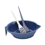 Maxbell Hair Coloring Tool Dye Brush Hair Dye Brush and Bowl Set for DIY Hair Dyeing Blue