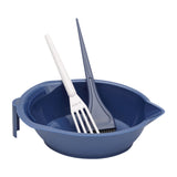 Maxbell Hair Coloring Tool Dye Brush Hair Dye Brush and Bowl Set for DIY Hair Dyeing Blue