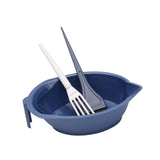 Maxbell Hair Coloring Tool Dye Brush Hair Dye Brush and Bowl Set for DIY Hair Dyeing Blue
