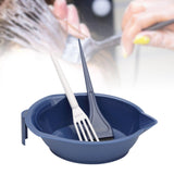 Maxbell Hair Coloring Tool Dye Brush Hair Dye Brush and Bowl Set for DIY Hair Dyeing Blue
