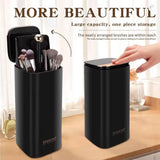Maxbell Vanity Table Storage Organizer Automatic Lifting Stationery Brush Container black