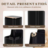 Maxbell Vanity Table Storage Organizer Automatic Lifting Stationery Brush Container black