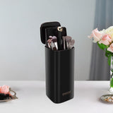 Maxbell Vanity Table Storage Organizer Automatic Lifting Stationery Brush Container black