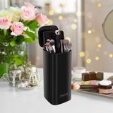 Maxbell Vanity Table Storage Organizer Automatic Lifting Stationery Brush Container black