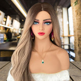Maxbell Realistic Mannequin Head Female Mannequin Head with Shoulder for Jewelry Wig Style A