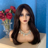 Maxbell Realistic Mannequin Head Female Mannequin Head with Shoulder for Jewelry Wig Style B