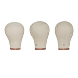 Maxbell Canvas Mannequin Head Model Manikin Wig Display Stand for Scarf Beauty Salon 21inch