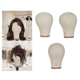 Maxbell Canvas Mannequin Head Model Manikin Wig Display Stand for Scarf Beauty Salon 21inch