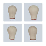 Maxbell Canvas Mannequin Head Model Manikin Wig Display Stand for Scarf Beauty Salon 21inch