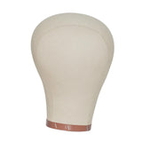 Maxbell Canvas Mannequin Head Model Manikin Wig Display Stand for Scarf Beauty Salon 21inch