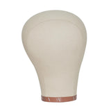 Maxbell Canvas Mannequin Head Model Manikin Wig Display Stand for Scarf Beauty Salon 21inch
