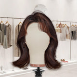 Maxbell Canvas Mannequin Head Model Manikin Wig Display Stand for Scarf Beauty Salon 21inch