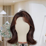 Maxbell Canvas Mannequin Head Model Manikin Wig Display Stand for Scarf Beauty Salon 21inch