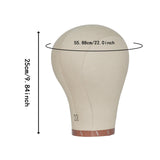 Maxbell Canvas Mannequin Head Model Manikin Wig Display Stand for Scarf Beauty Salon 22inch