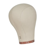 Maxbell Canvas Mannequin Head Model Manikin Wig Display Stand for Scarf Beauty Salon 22inch