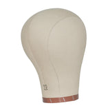 Maxbell Canvas Mannequin Head Model Manikin Wig Display Stand for Scarf Beauty Salon 22inch