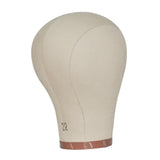 Maxbell Canvas Mannequin Head Model Manikin Wig Display Stand for Scarf Beauty Salon 22inch