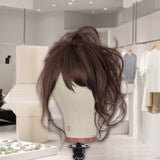 Maxbell Canvas Mannequin Head Model Manikin Wig Display Stand for Scarf Beauty Salon 22inch