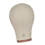 Maxbell Canvas Mannequin Head Model Manikin Wig Display Stand for Scarf Beauty Salon 23inch