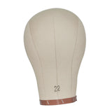 Maxbell Canvas Mannequin Head Model Manikin Wig Display Stand for Scarf Beauty Salon 23inch