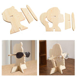 Maxbell Wooden Eyeglass Spectacle Holder Eyewear Stand for Living Room Entryway Gift Man