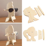 Maxbell Wooden Eyeglass Spectacle Holder Eyewear Stand for Living Room Entryway Gift Man