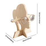 Maxbell Wooden Eyeglass Spectacle Holder Eyewear Stand for Living Room Entryway Gift Woman
