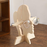 Maxbell Wooden Eyeglass Spectacle Holder Eyewear Stand for Living Room Entryway Gift Woman