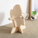 Maxbell Wooden Eyeglass Spectacle Holder Eyewear Stand for Living Room Entryway Gift Woman