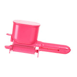 Maxbell Roller Hair Color Applicator Protable Semi Automatic for Salon Travel Adults pink