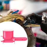 Maxbell Roller Hair Color Applicator Protable Semi Automatic for Salon Travel Adults pink
