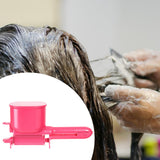 Maxbell Roller Hair Color Applicator Protable Semi Automatic for Salon Travel Adults pink