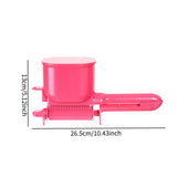 Maxbell Roller Hair Color Applicator Protable Semi Automatic for Salon Travel Adults pink