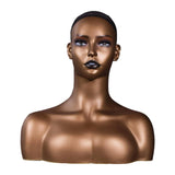 Maxbell Mannequin Head Fashion Female Mannequin Head for Displaying Necklace Jewelry