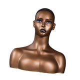 Maxbell Mannequin Head Fashion Female Mannequin Head for Displaying Necklace Jewelry