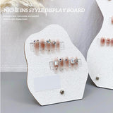 Maxbell Nail Art Display Board Professional Beginners False Nail Tip Sample Display Flower