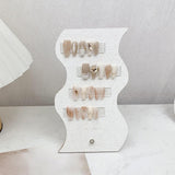 Maxbell Nail Art Display Board Professional Beginners False Nail Tip Sample Display Wave