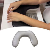 Maxbell Nail Hand Rest Accessories Ergonomic Soft Supplies Multiuse Manicure Armrest Silver